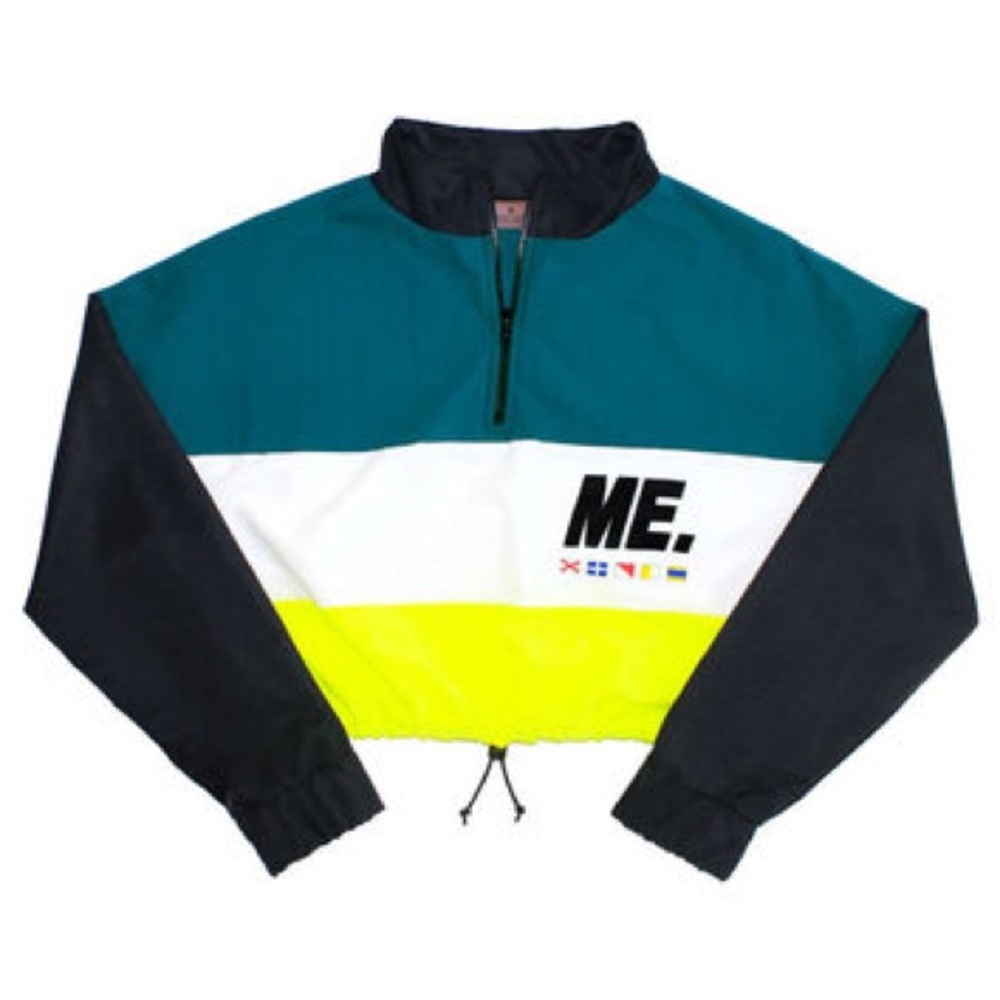 Melody ehsani Crop track windbreaker